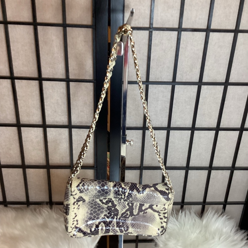 Perlina Genuine Leather Python Handbag - Excellen… - image 2